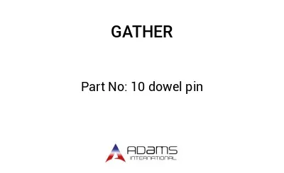 10 dowel pin