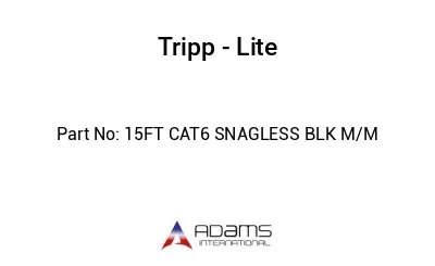 15FT CAT6 SNAGLESS BLK M/M