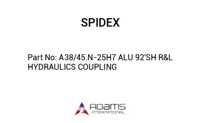 A38/45.N-25H7 ALU 92'SH R&L HYDRAULICS COUPLING