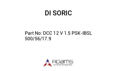 DCC 12 V 1.5 PSK-IBSL 500/56/17.9