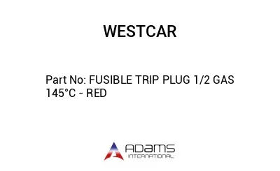 FUSIBLE TRIP PLUG 1/2 GAS 145°C - RED