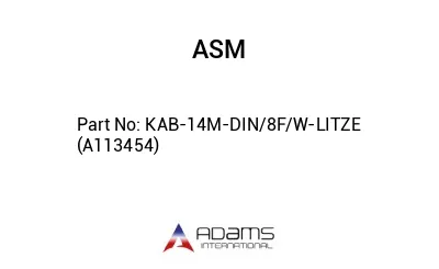 KAB-14M-DIN/8F/W-LITZE (A113454)