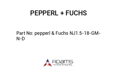 pepperl & Fuchs NJ1.5-18-GM-N-D