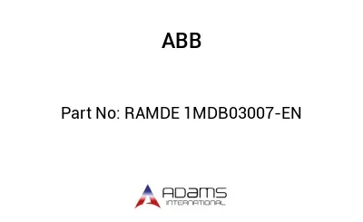 RAMDE 1MDB03007-EN