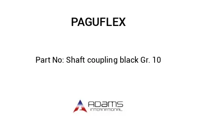 Shaft coupling black Gr. 10