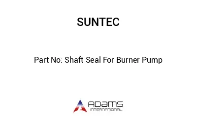 Shaft Seal For Burner Pump