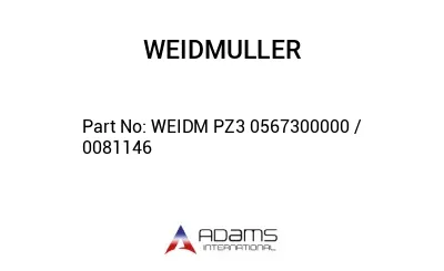 WEIDM PZ3 0567300000 / 0081146